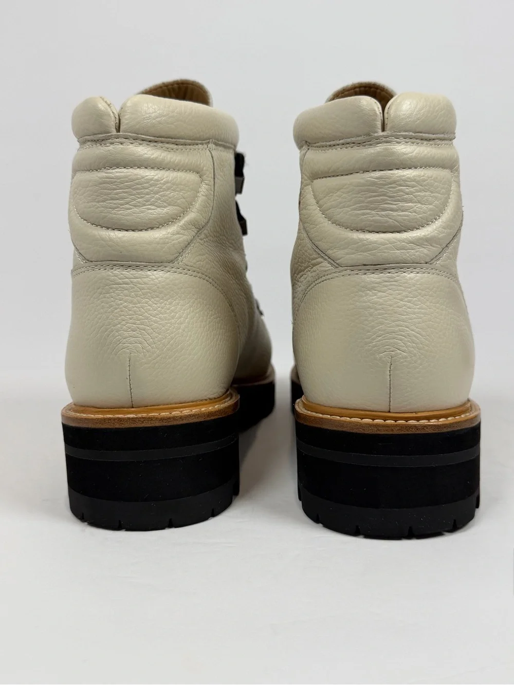 Marc Fisher Men’s Cream‎ Leather Upper Interior-Stamped Boot 11M